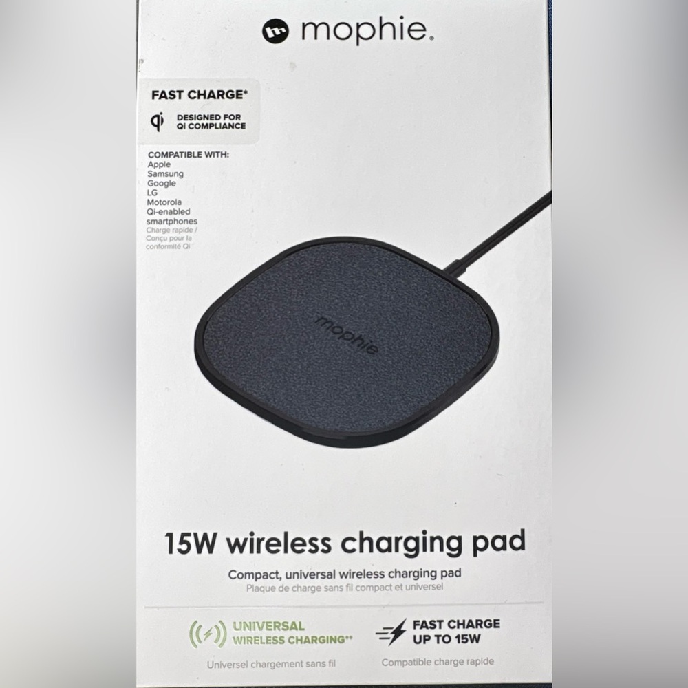 mophie 15W Wireless Charging Pad — Black